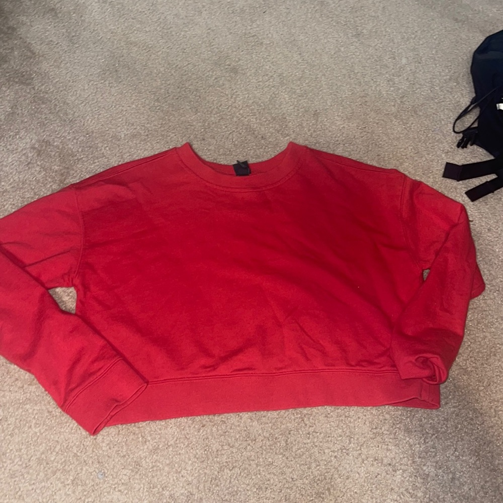 Cropped, Red, wild fable long sleeve
